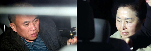 김건희 여사 '공천 개입 의혹'과 미래한국연구소의 '불법 여론조사 의혹' 등 사건 핵심 인물인 명태균 씨(왼쪽)와 국민의힘 김영선 전 의원이 2024년 12월 3일 정치자금법 위반 혐의로 재판에 넘겨졌다. 창원지검은 이날 정치자금법 위반 혐의로 명씨와 김 전 의원을 모두 구속기소 했다고 밝혔다. /연합