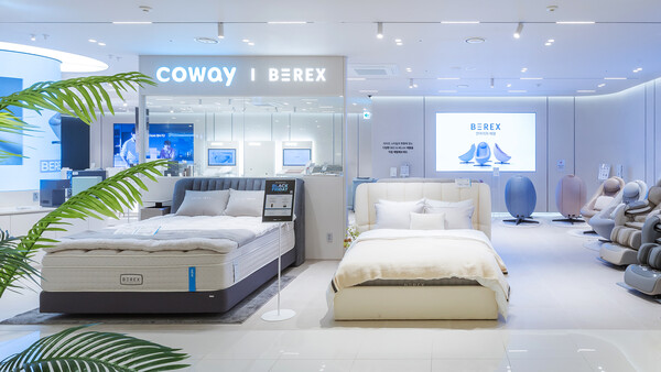 부산 중구 롯데백화점 광복점에 론칭한 코웨이 매장 전경 중 일부 컷. /코웨이