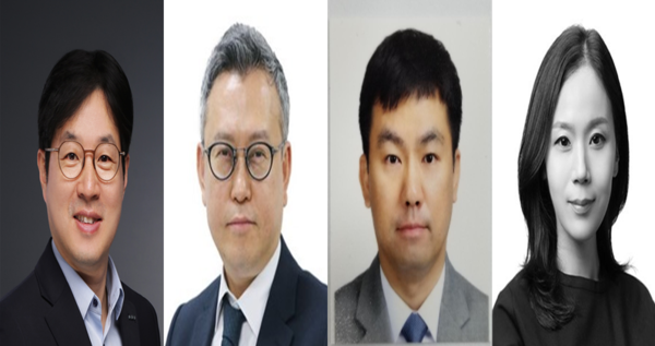 (왼쪽부터) 기아 이태훈 부사장, 현대로템 이정엽 부사장, 기아 김승준 전무, 현대카드 류수진 전무./사진=현대차그룹