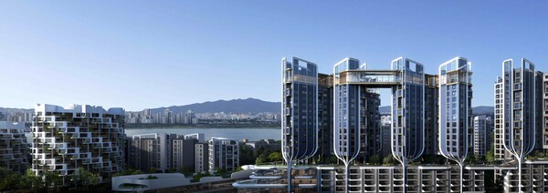 래미안 글로우힐즈 한남 파인트리 타워 주경. /2024.12.5 삼성물산