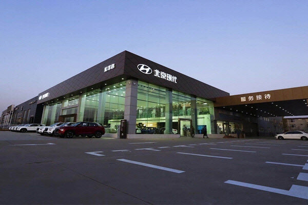 현대차와 중국 베이징자동차의 합작사 ‘베이징현대’ 매장 전경./사진=현대차그룹