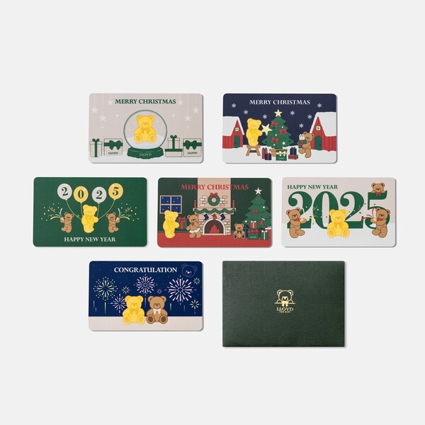 로이드 홀리데이 에디션 순금카드 6종. /이랜드그룹