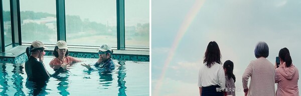 '쉬어가도 괜찮아'에 참여한 중증 환아 돌봄 가족의 여행 장면./사진=한화 갤러리아.