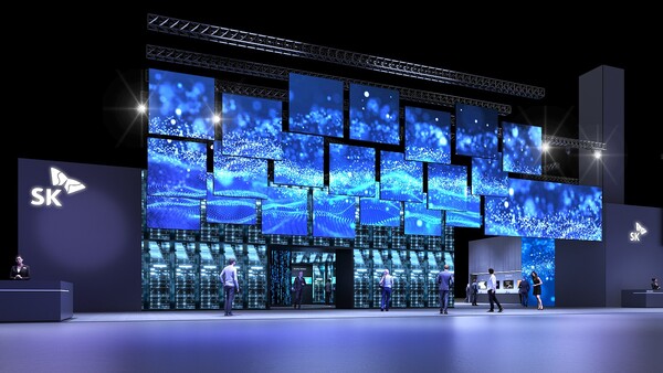 2025년1월7일부터 10일까지 미국라스베이거스에서 열리는 CES2025 현장에 꾸려지는 SK 전시관 조감도./사진=SK