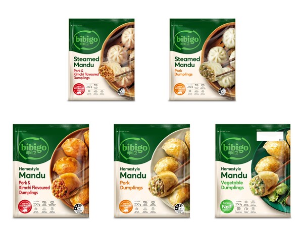 CJ제일제당이 호주 IGA서 판매하는 비비고 만두 5종 / 이미지=CJ제일제당