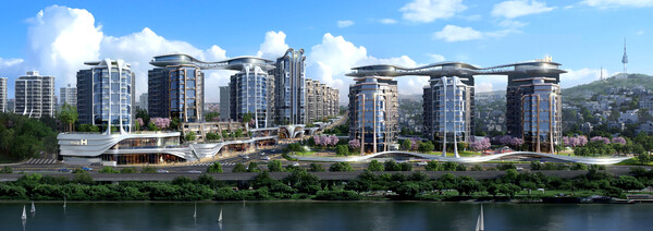 디에이치 한강 조감도. /2025.1.16 현대건설