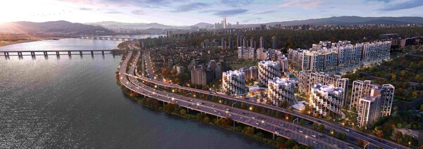 래미안 글로우 힐즈 한남 전체 조감도. /삼성물산