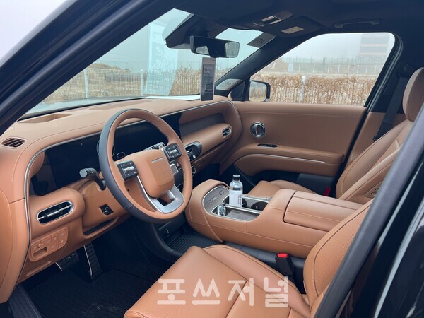 '디 올 뉴 팰리세이드' 실내 운전석./사진=김지훈 기자