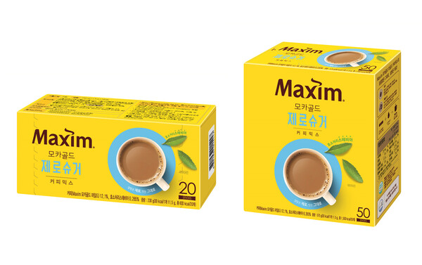 동서식품이 커피믹스 '맥심 모카골드 제로슈거 커피믹스'를 출시했다./사진=동서식품.