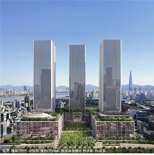 글로벌 비즈니스 콤플렉스 조감도. /2025.2.21 서울시