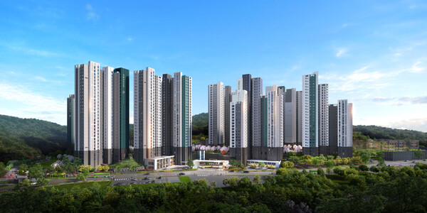 용인 푸르지오 원클러스터 주경투시도. /2025.2.26 대우건설