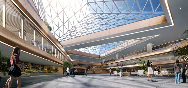 래미안 헤리븐 반포 실내 아트리움./2025.2.27. 삼성물산