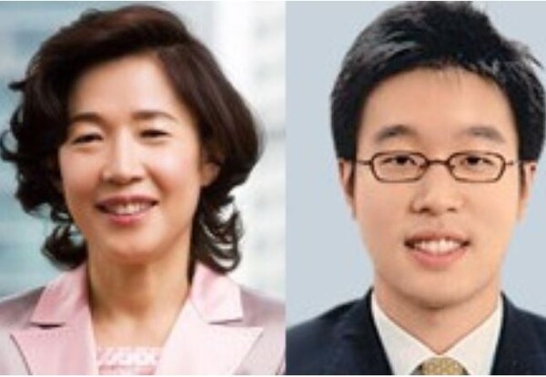 대신증권 이어룡 회장(왼쪽)과 영홍석 부회장.