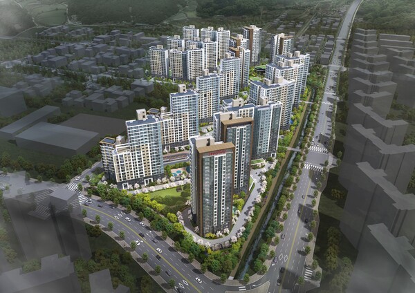 힐스테이트 죽림더프라우드 조감도. /2025.3.14 현대건설