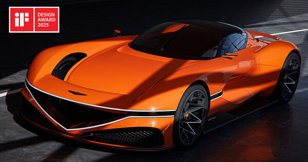 현대자동차그룹이 독일 국제포럼디자인이 주관하는 '2025 iF 디자인 어워드(International Forum Design Award)'에서 총 26개의 상을 휩쓸었다. 사진은 2025 iF 디자인 어워드 제품부몬 본상 제네시스 엑스 그란 베를리네타./사진=현대차그룹. 2025.3.18