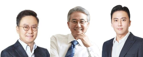 (왼쪽부터) BGF리테일 홍정국 부회장, 홍석조 회장, 홍정혁 사장./사진=BGF리테일