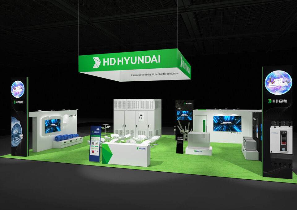 HD현대일렉트릭 '디스트리뷰테크(DISTRIBUTECH) 2025‘ 부스 조감도. 2025.3.23./사진=HD현대