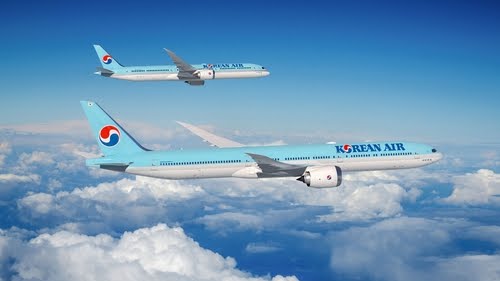 대한항공 B777-9(아래)와 787-10. /2025.3.26 대한항공