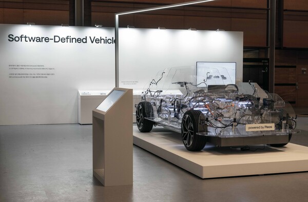 Pleos 25에 전시된 E&E 아키텍처./사진=현대차그룹