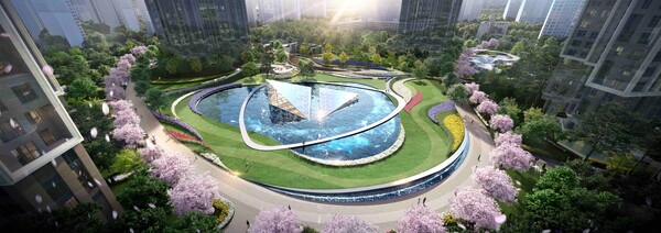 래미안 해리븐 반포 중앙 광장./2025.3.30. 삼성물산