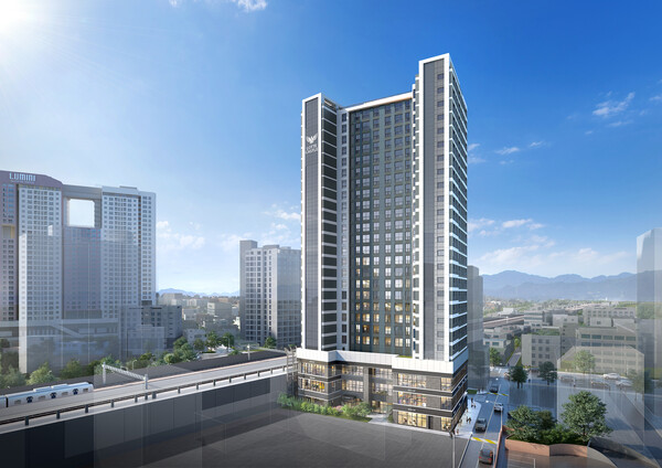 용산 남영역 롯데캐슬 헤리티지 투시도. /2025.4.9 롯데건설