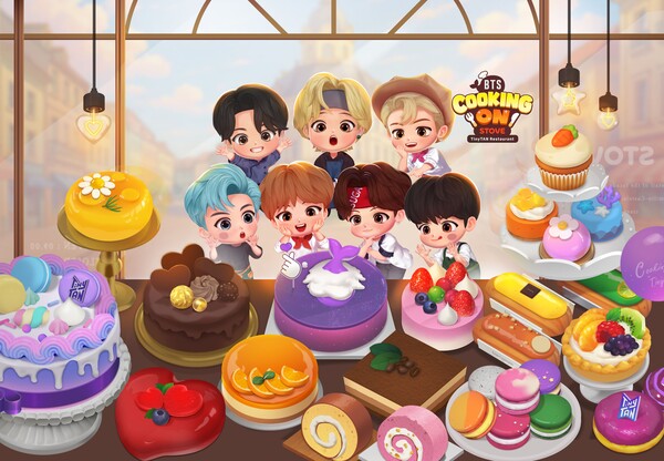 스마일게이트 메가포트가 개발사 그램퍼스와 함께 ‘BTS 쿠킹온 스토브: 타이니탄 레스토랑’에 대한 공동사업을 전개한다. /이미지=스마일게이트