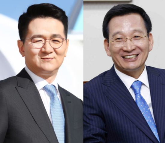 조원태 한진그룹 회장(좌), 김상열 호반그룹 창업자./사진=각사