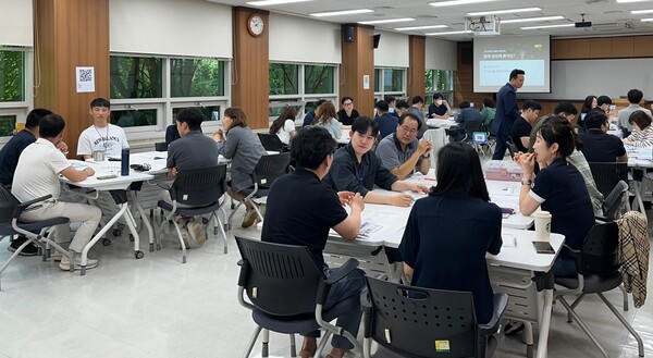 2025년 5월21일 경기 고양시 소재 농협중앙교육원에서 범농협 임직원 대상 '통합 농협이념과정' 1기가 진행되고 있다. / 사진=농협중앙회