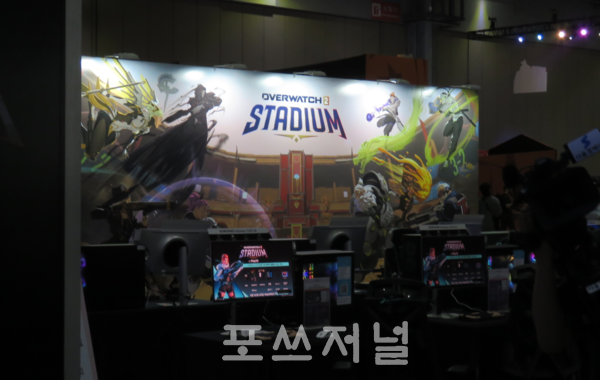 2025년 5월 22일 블리자드가 경기 고양시 킨텍스 제1전시장 플레이엑스포(PlayX4)에서 오버워치2 체험존을 운영하고 있다. /사진=강민혁 기자