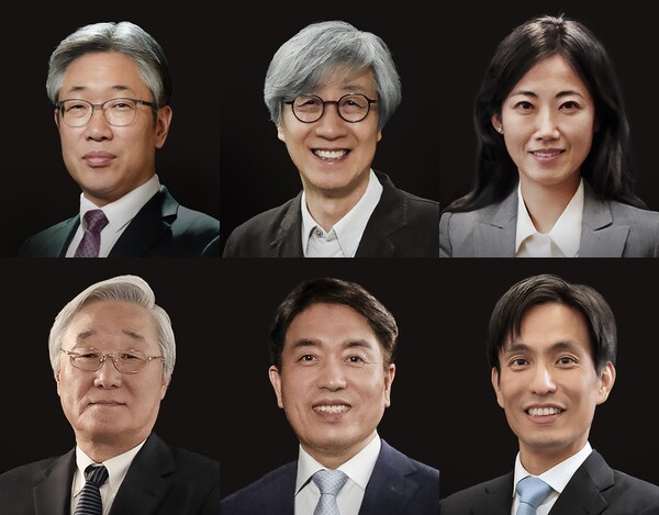 2025년5월30일 제35회 삼성호암상을 수상한 (윗줄왼쪽부터 시계방향으로) 김동해 사단법인 비전케어 이사장(사회봉사상), 구본창 사진작가(예술상), 글로리아 최 미국 MIT 교수(의학상), 신석우 UX버클리 교수(과학상 물리·수학부문), 정종경 서울대 교수 (과학상 화학·생명과학 부문), 김승우 KAIST 명예교수 (공학상)./사진=호암재단