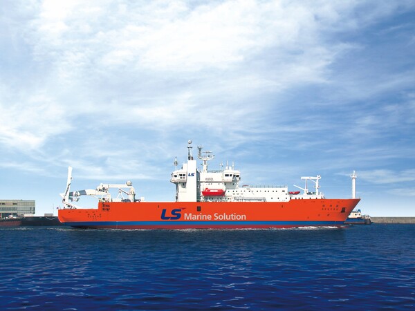 LS마린솔루션의 해저통신케이블 포설선 세계로2호./사진=LS마린솔루션