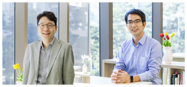 2025년7월21일 공동 LG AI연구원장에 선임된 (왼쪽부터) 임우형 상무, 이홍락 부사장./사진=LG 