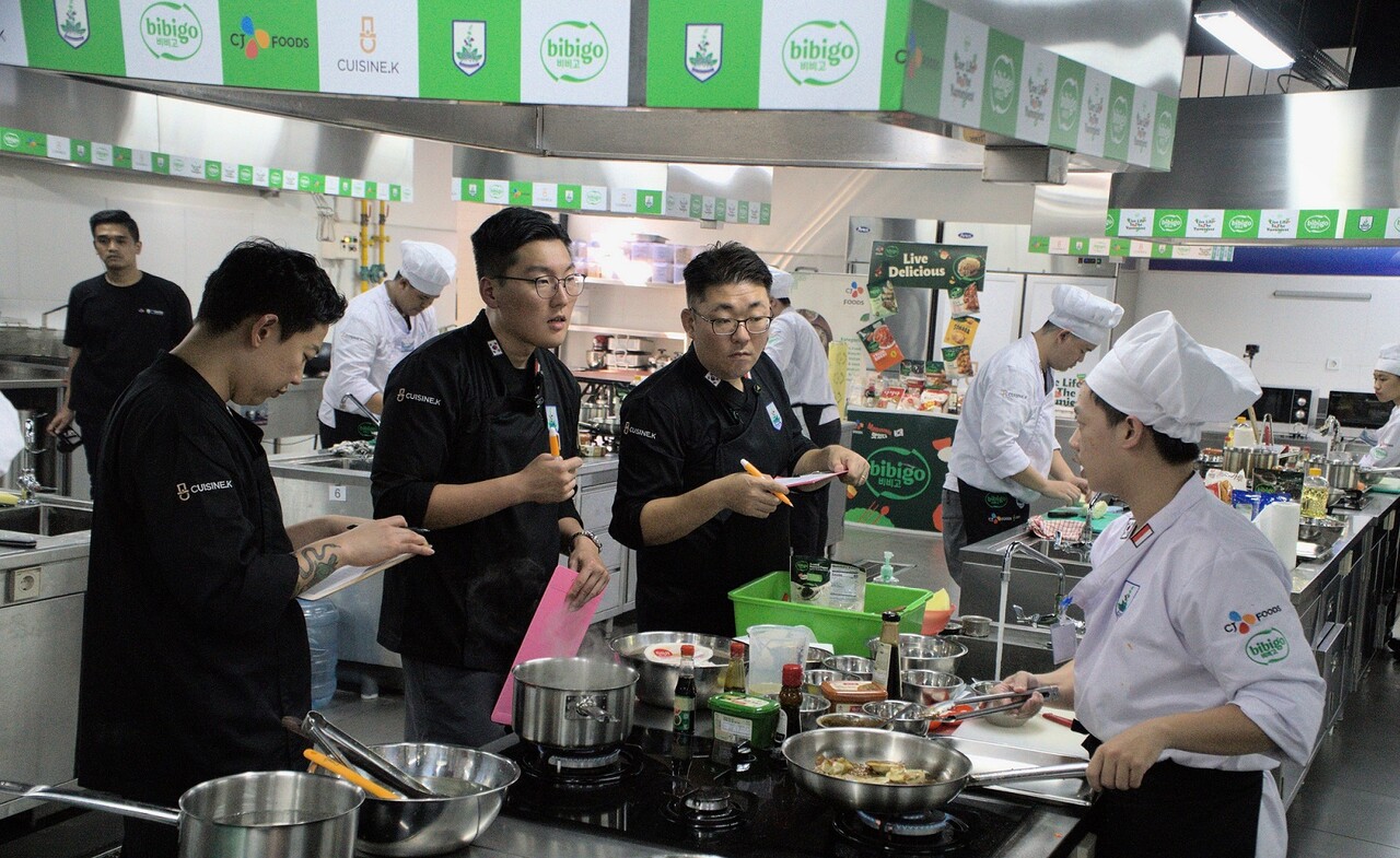 '비비고X세이지스 영셰프 요리대회 2025' 경연이 진행되고 있다. 2025.8.5./사진=CJ제일제당