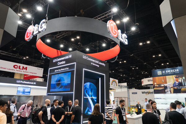 2025년 8월 23일(현지시간)부터 나흘간 미국 올란도에서 열리는 북미 최대 세탁 및 섬유관리 산업 전시회 ‘클린쇼 2025’에서 LG전자 전시장 전경./사진=LG전자