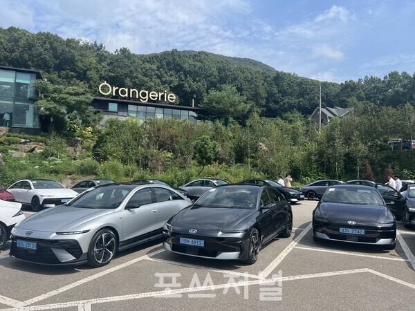 2025년 8월 28일 현대 모터스튜디오 고양에서 경기도 양주 인근 카페까지 약 35km 구간 '더 뉴 아이오닉 6'를 시승했다./사진=김지훈 기자