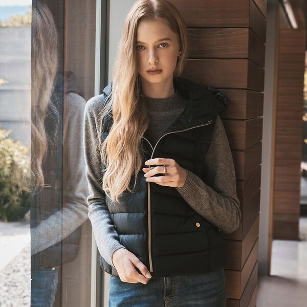 클라비스 슬림다운 경량후드베스트 /이랜드