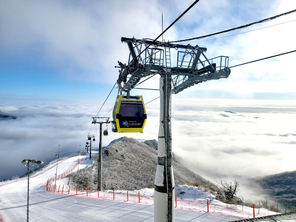 부영그룹 태백 오투리조트 스키장 전경./부영