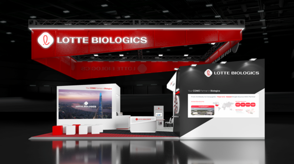 롯데바이오로직스 CPhI World Wide 단독 전시 부스 /롯데바이오로직스
