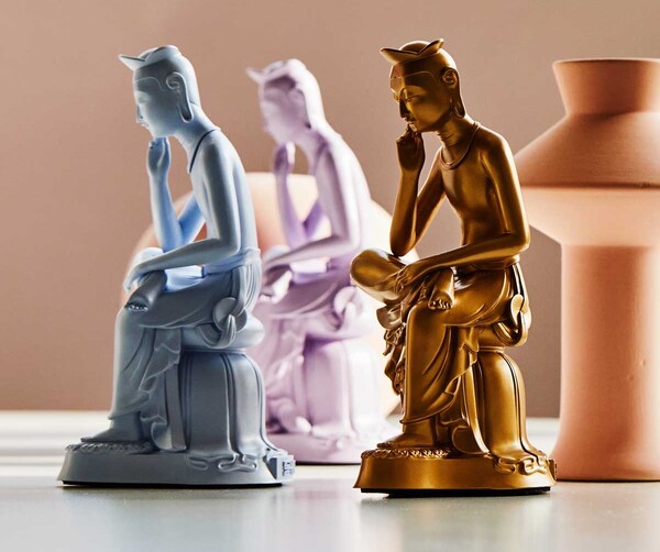 미래에셋증권은 국립중앙박물관의 대표 인기 뮷즈(MU:DS, Museum Goods)인 반가사유상 미니어처가 추첨을 통해 총 3000명에게 제공된다고 2025년 9월 23일 밝혔다. /사진=미래에셋증권