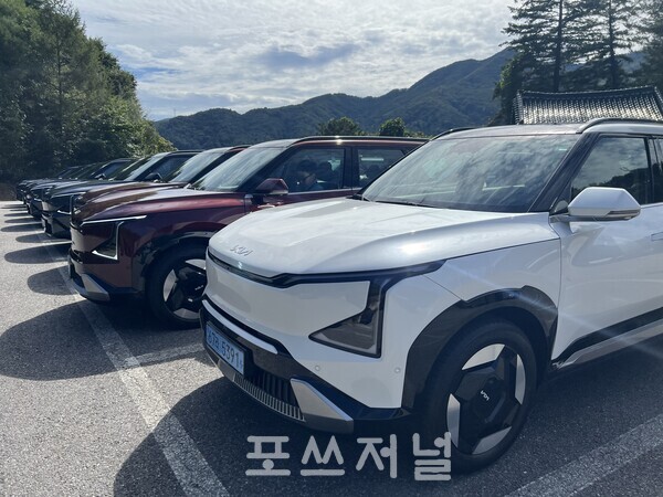 2025년 9월 23일 하남도시공사 주차장에서 가평양떼목장까지 왕복 약 100㎞ 구간을 시승했다./사진=김지훈 기자