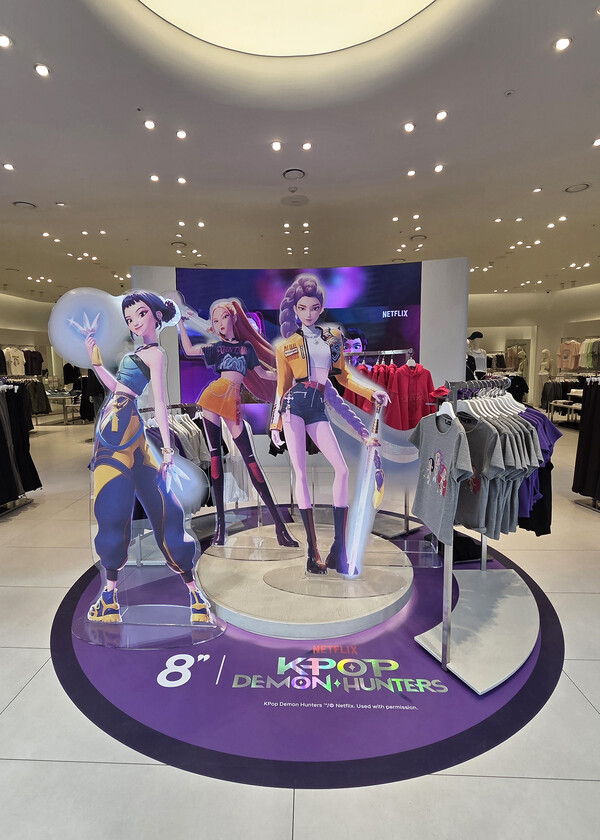 에잇세컨즈 X 케이팝 데몬 헌터스 협업 콘셉트로 꾸며진 에잇세컨즈 에버랜드점/삼성물산 패션부문