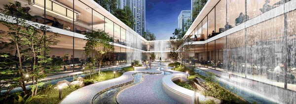 중앙광장 내 선큰 갤러리./삼성물산