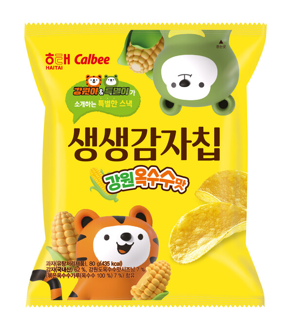 '해태 생생감자칩 강원옥수수맛(80g)'. 2025.10.15./사진=롯데쇼핑
