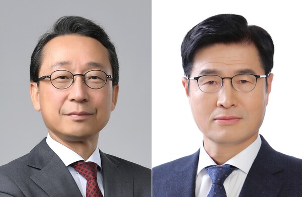 조영철 HD현대 부회장(왼쪽), 이상균 HD현대중공업 부회장. /2025.10.17 HD현대