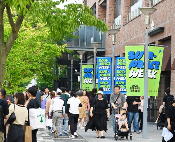 경기 파주시에 위치한 롯데 프리미엄 아울렛 파주점 '서프라이스 위크' 기간 전경 / 사진=롯데백화점