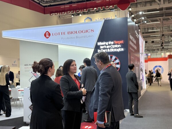 CPHI Worldwide 2025 롯데바이오로직스 전시 부스 전경/2025.11.3.롯데바이오로직스