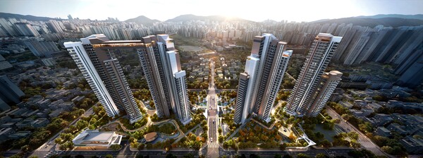 부산광역시 사직5구역 재개발사업 조감도. /2025.11.10 현대건설