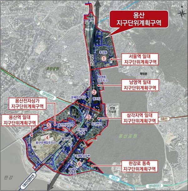 용산 지구단위개발구역 위치도. /2025.11.13 서울시