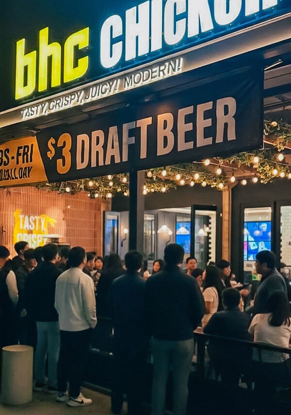 bhc 미국 직영 2호점 채프먼 플라자점 전경 /다이닝브랜즈그룹