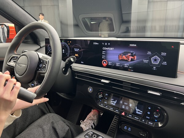 제네시스 GV60 마그마 내부./사진=김지훈 기자